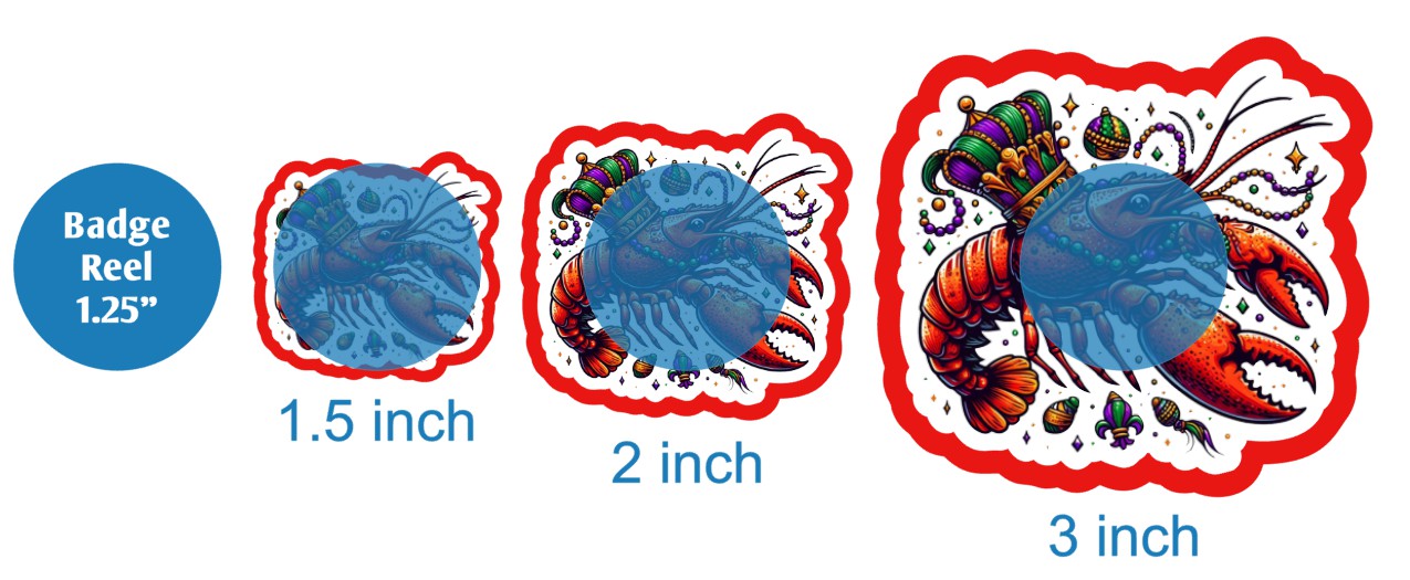 Mardi Gras Crawfish - DECAL AND ACRYLIC SHAPE #DA03577