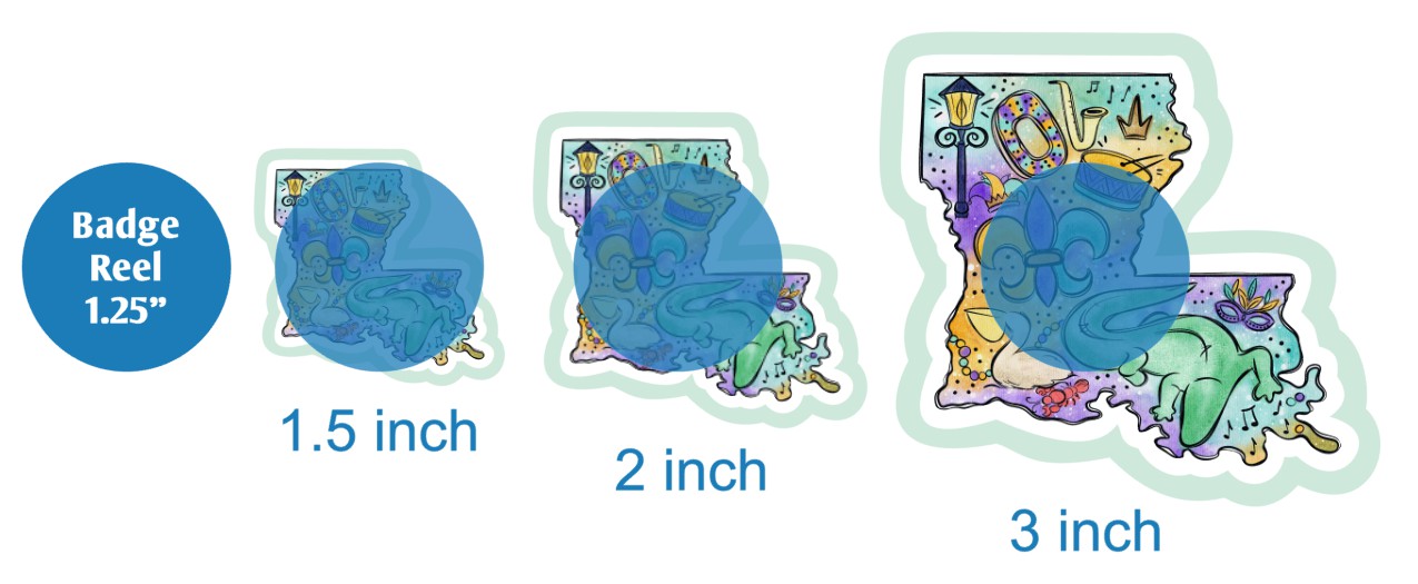 Mardi Gras Louisiana - DECAL AND ACRYLIC SHAPE #DA03579