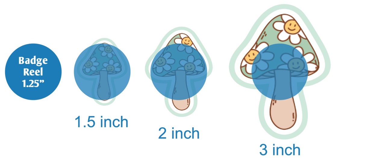 Mushroom with Flowers - DECAL AND ACRYLIC SHAPE #DA02177