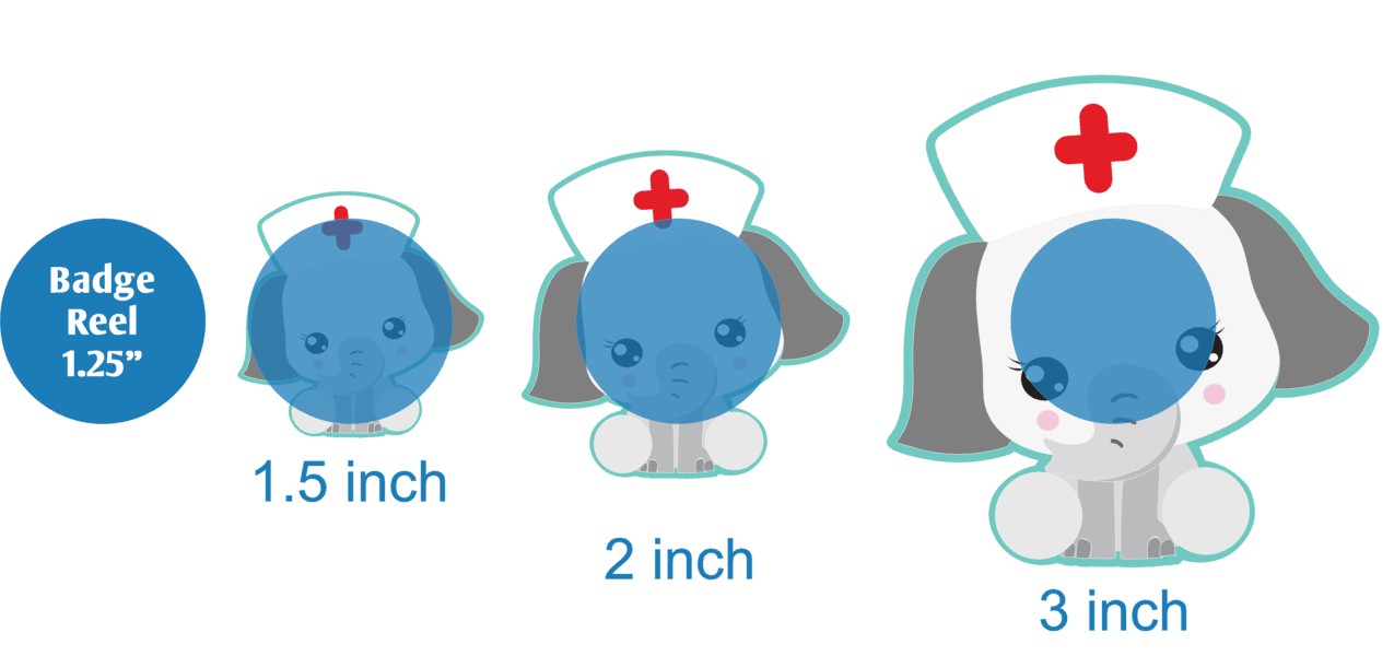 Nurse Elephant - Acrylic Shape #937