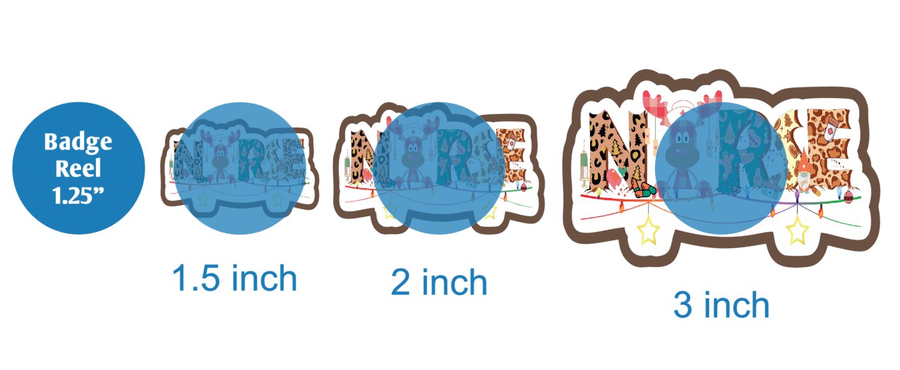 Nurse Reindeer with String Lights - DECAL AND ACRYLIC SHAPE #DA02562