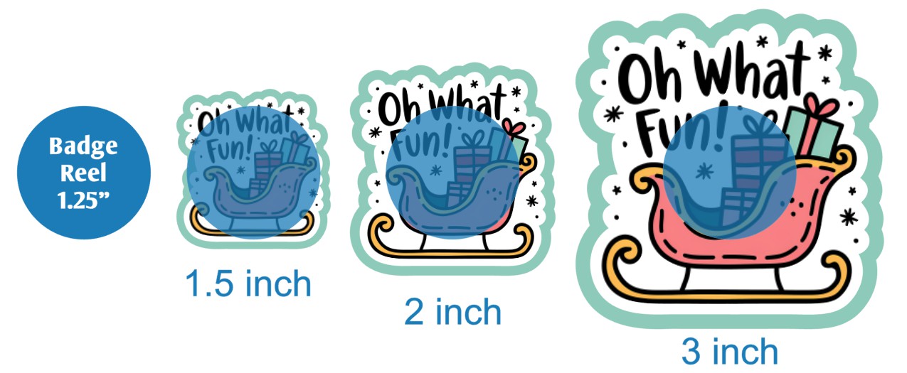 Oh What Fun Sleigh - DECAL AND ACRYLIC SHAPE #DA03412