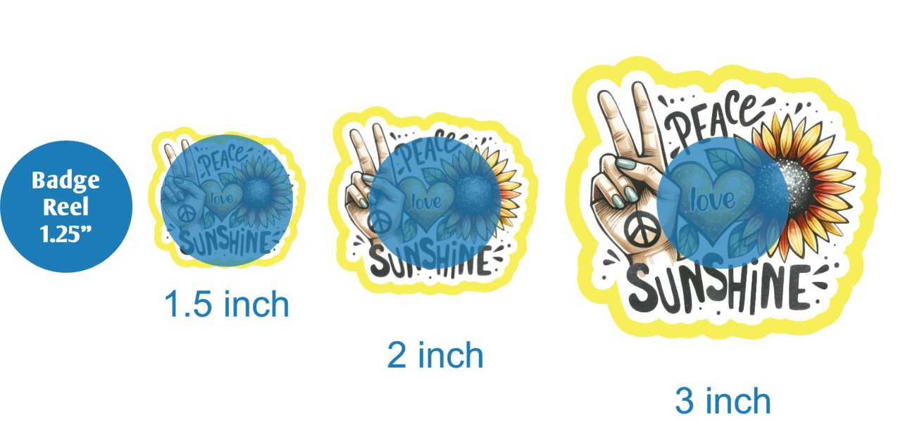 Peace Love Sunshine - DECAL AND ACRYLIC SHAPE #DA02882
