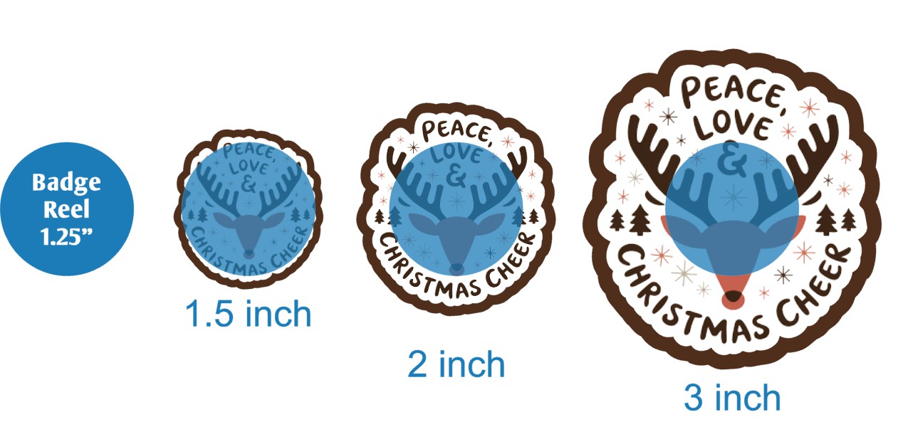 Peace Love and Christmas Cheer - DECAL AND ACRYLIC SHAPE #DA03413