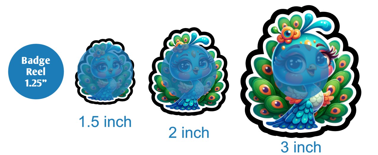 Peacock 2 - DECAL AND ACRYLIC SHAPE #DA02385