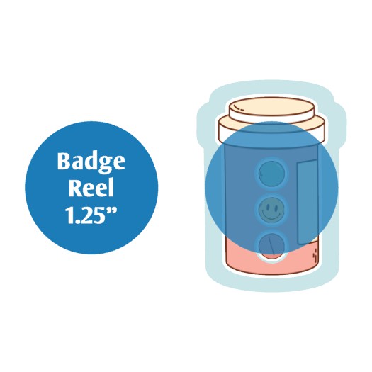 Pill Bottle Shaker - DECAL AND ACRYLIC SHAPE #DA02170