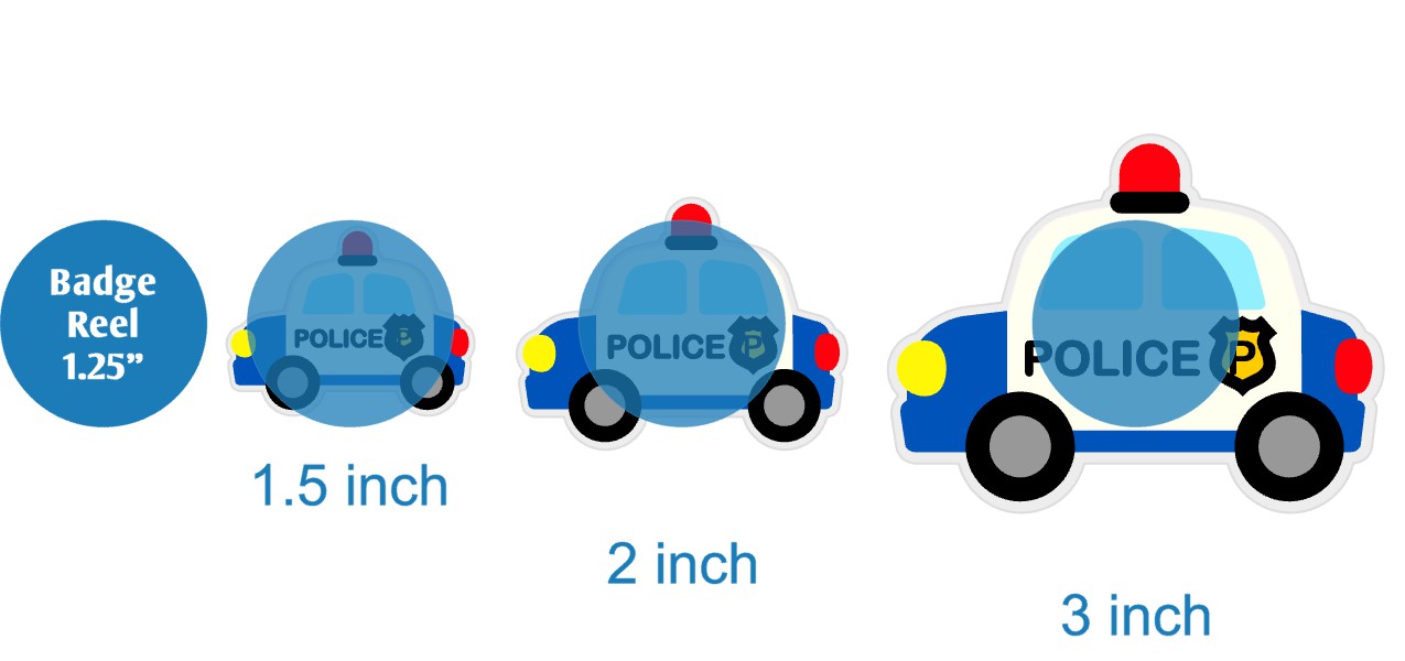 Police Car - Acrylic Shape #090