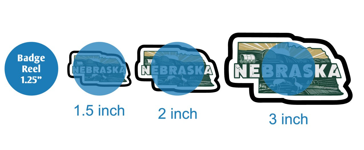 Retro Nebraska - DECAL AND ACRYLIC SHAPE #DA03073