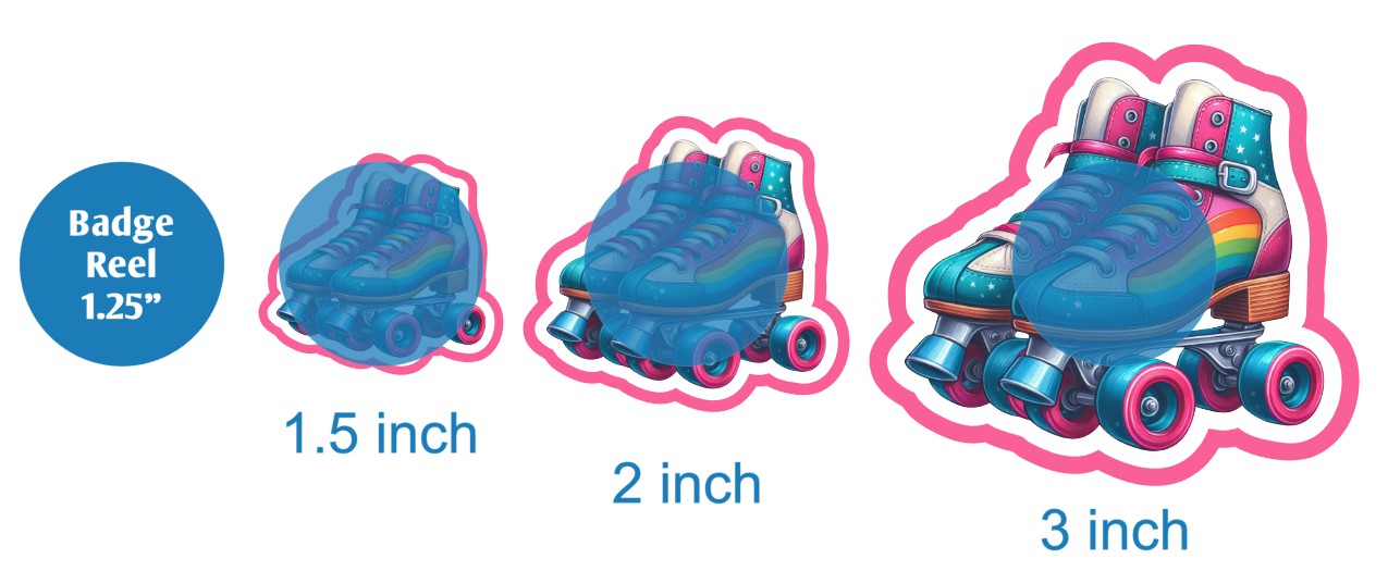 Roller Skates - DECAL AND ACRYLIC SHAPE #DA02350