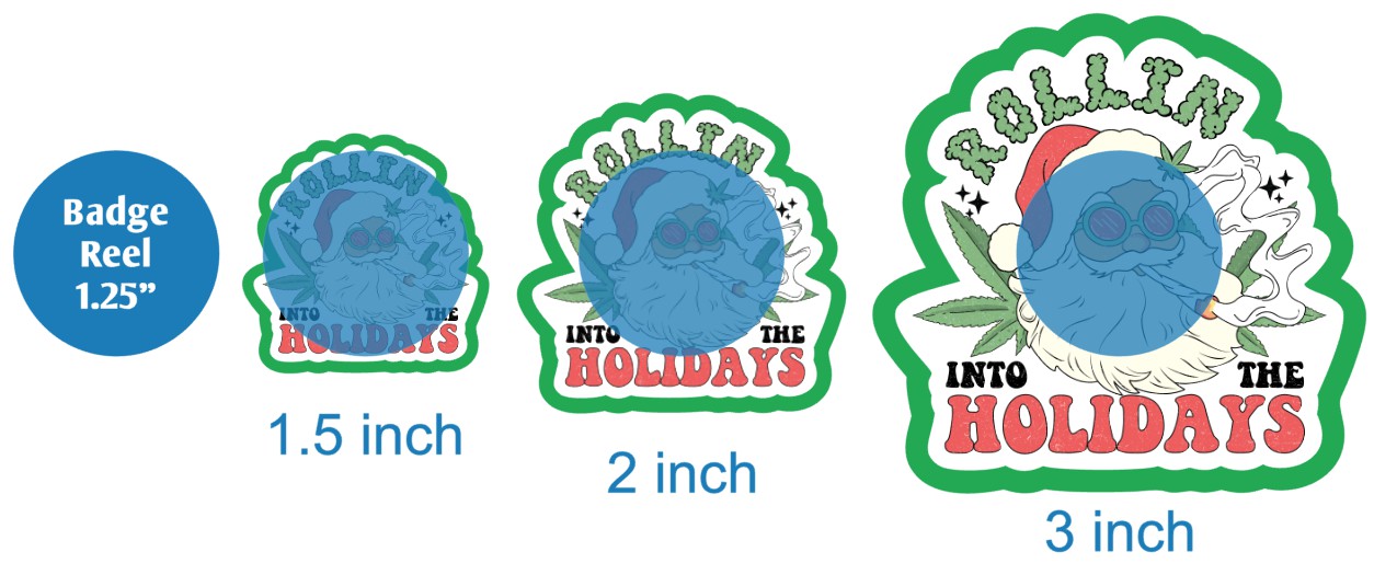 Rollin Into The Holidays - DECAL AND ACRYLIC SHAPE #DA03497