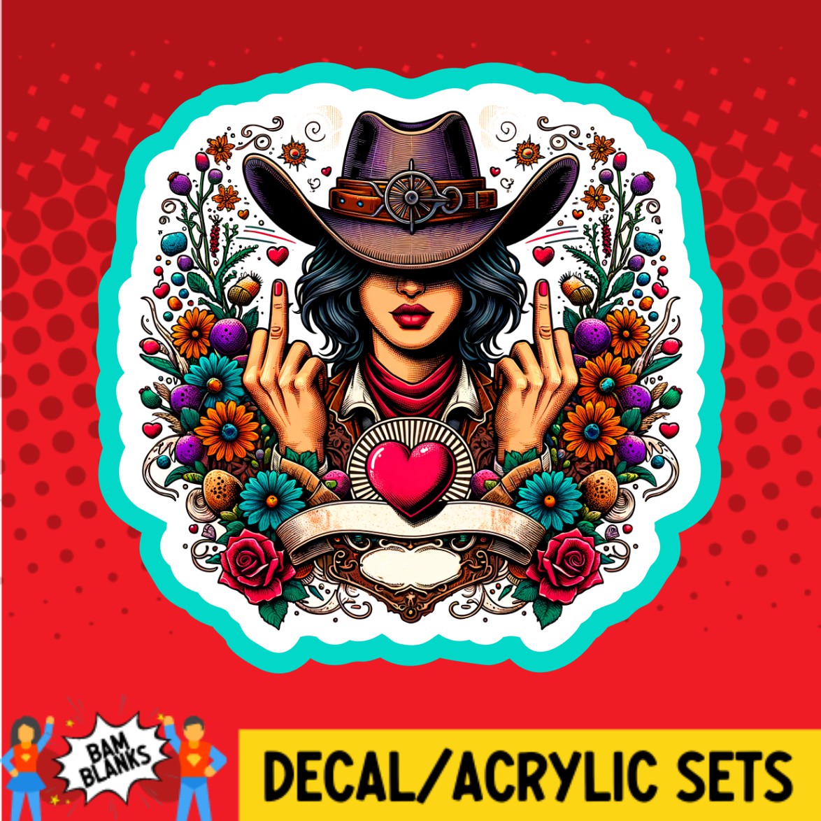 Sassy Western Mama - DECAL AND ACRYLIC SHAPE #DA02602