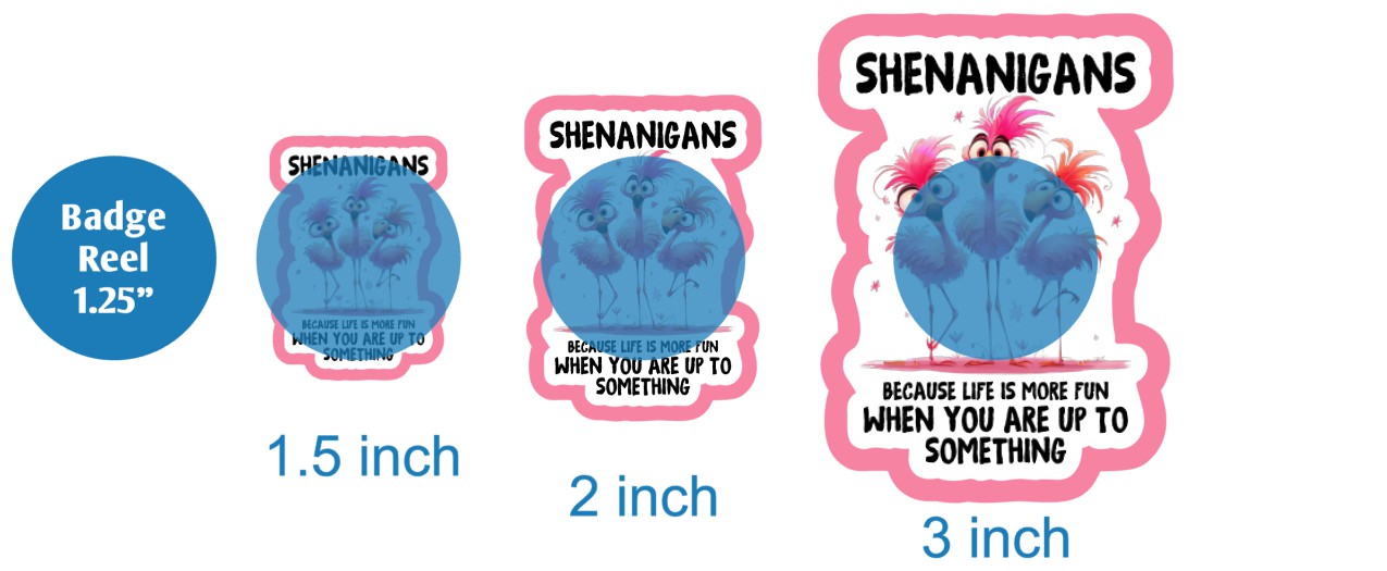 Shenanigans Because Life Is More Fun Flamingos - DECAL AND ACRYLIC SHAPE #DA02917