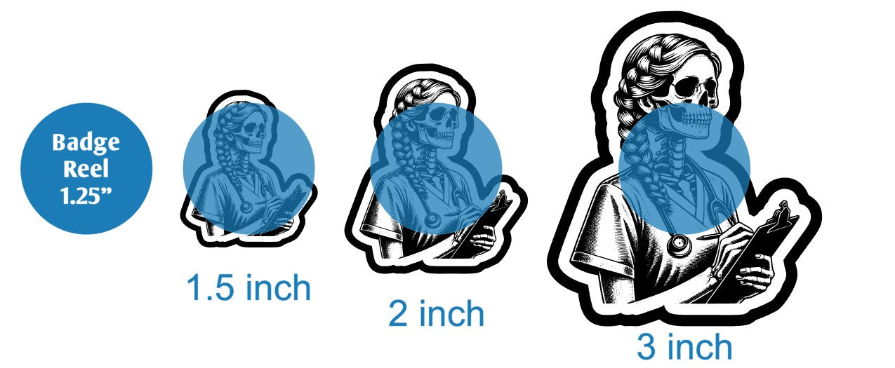 Skeleton Nurse - DECAL AND ACRYLIC SHAPE #DA02461