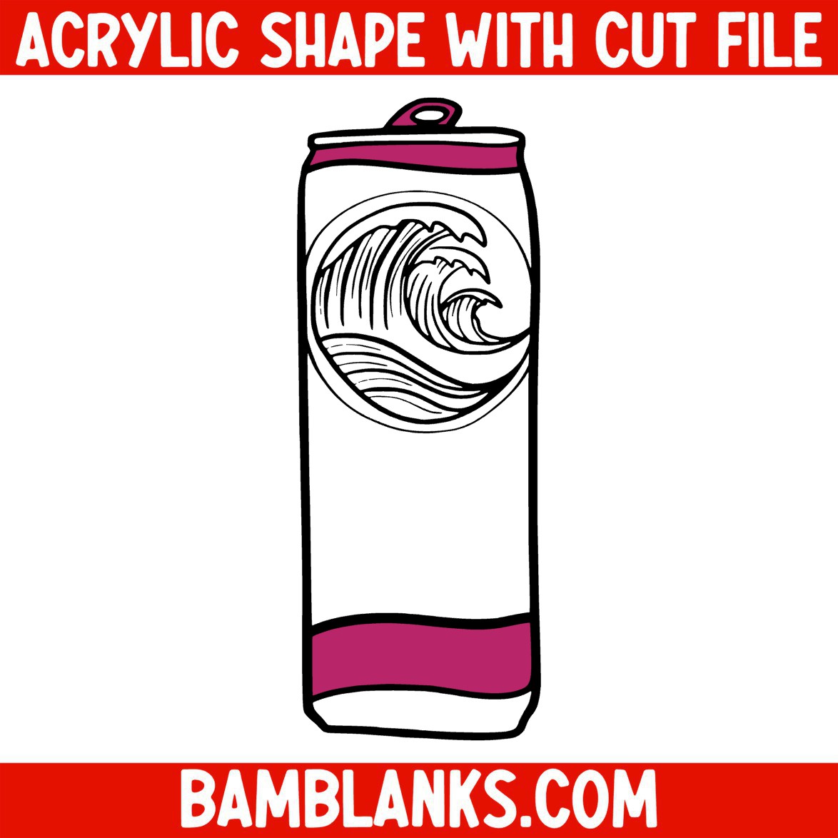Skinny WC Can - Acrylic Shape #765