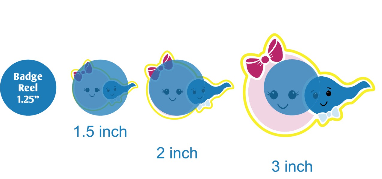 Sperm and Egg - DECAL AND ACRYLIC SHAPE #DA02649