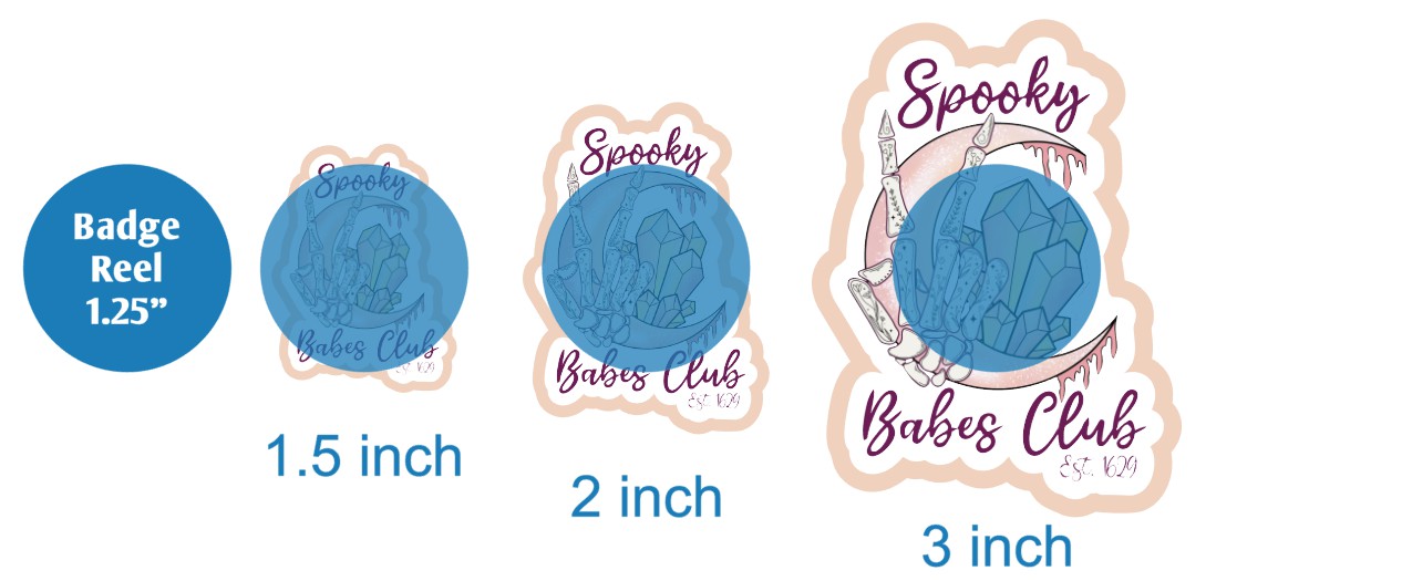 Spooky Babes Club - DECAL AND ACRYLIC SHAPE #DA02194