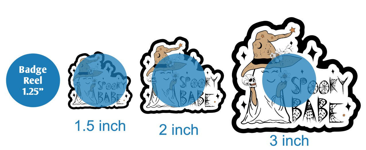 Spooky Babe with Ghost Witch - DECAL AND ACRYLIC SHAPE #DA02308