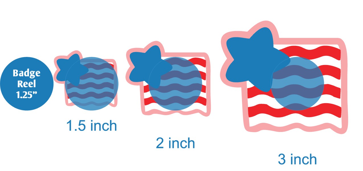 Star Wavy Flag - Acrylic Shape #1405