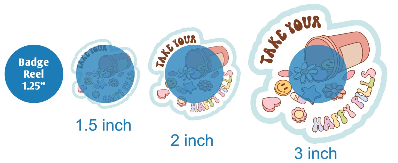 Take Your Happy Pills 2 - DECAL AND ACRYLIC SHAPE #DA02171