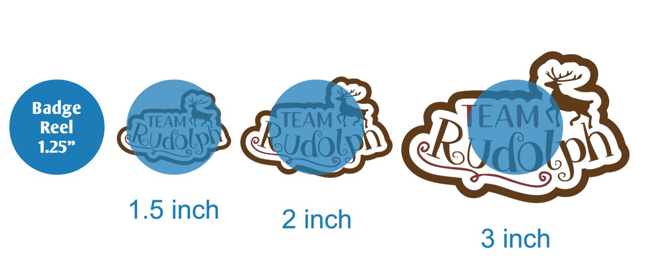 Team Rudolph - DECAL AND ACRYLIC SHAPE #DA02503