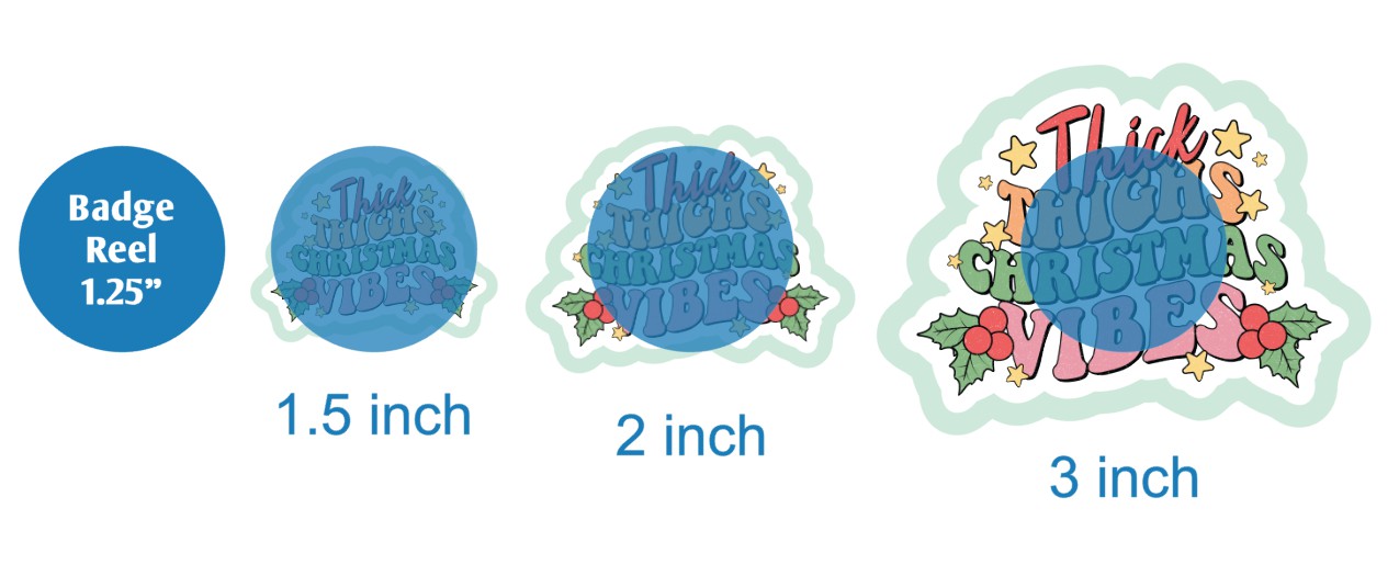 Thick Thighs Christmas Vibes - DECAL AND ACRYLIC SHAPE #DA03500