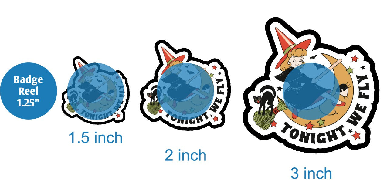 Tonight We Fly Vintage Witch - DECAL AND ACRYLIC SHAPE #DA02328