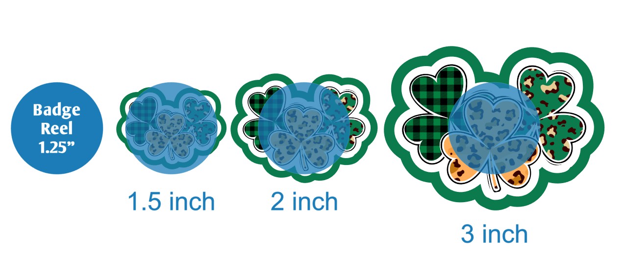 Triple Shamrocks - DECAL AND ACRYLIC SHAPE #DA03613