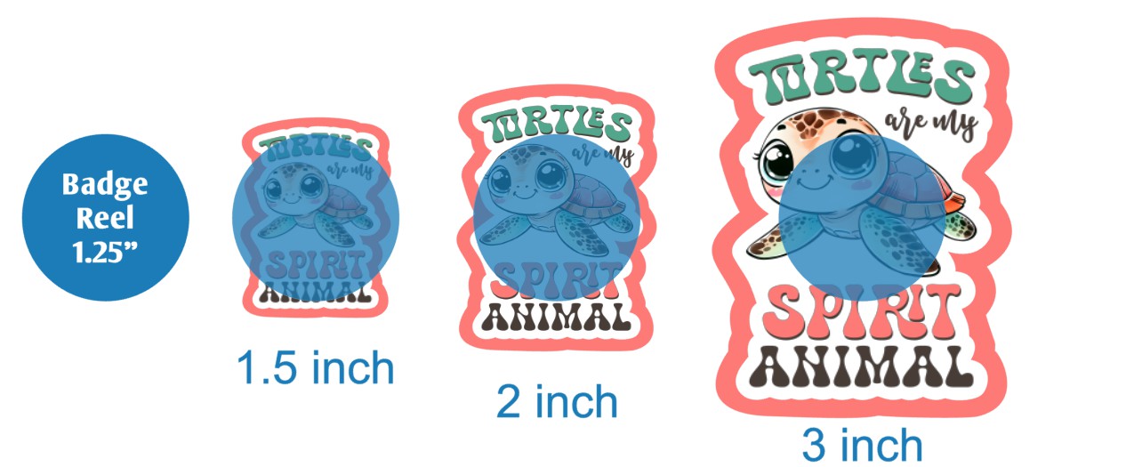 Turtles Are My Spirit Animal - DECAL AND ACRYLIC SHAPE #DA02880