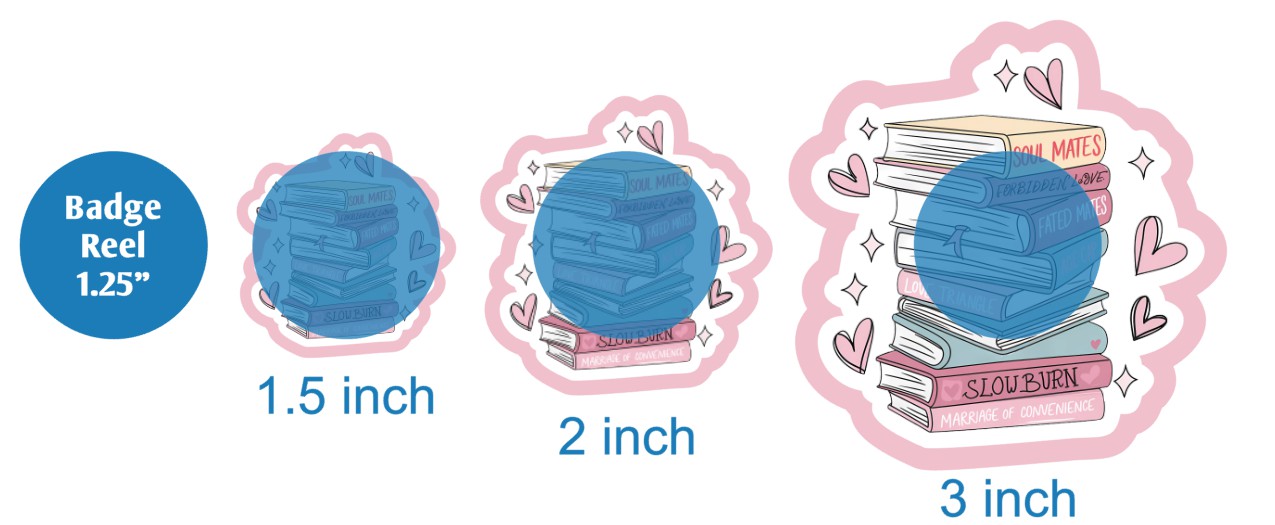 Valentines Book Stack - DECAL AND ACRYLIC SHAPE #DA03558