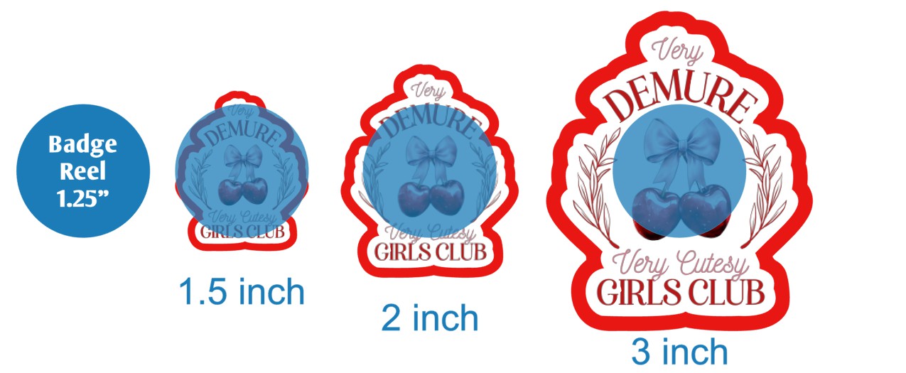 Very Demure Very Cutesy Girls Club - DECAL AND ACRYLIC SHAPE #DA03416
