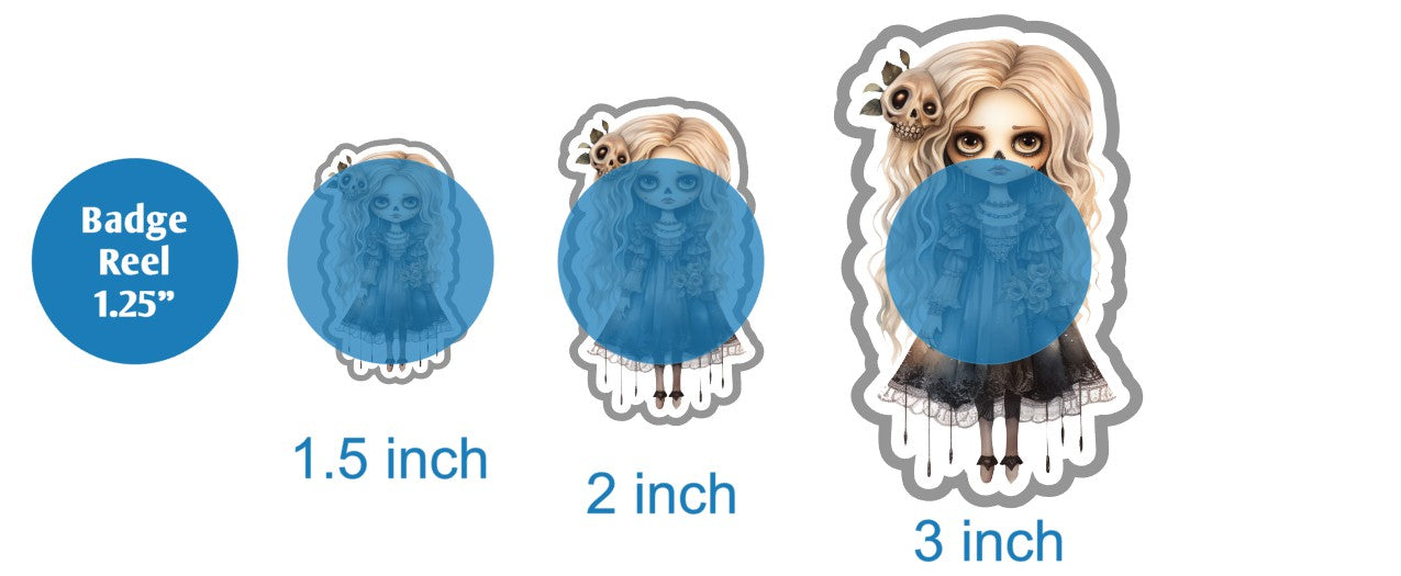 Vintage Boho Horror Doll 2 - DECAL AND ACRYLIC SHAPE #DA02319