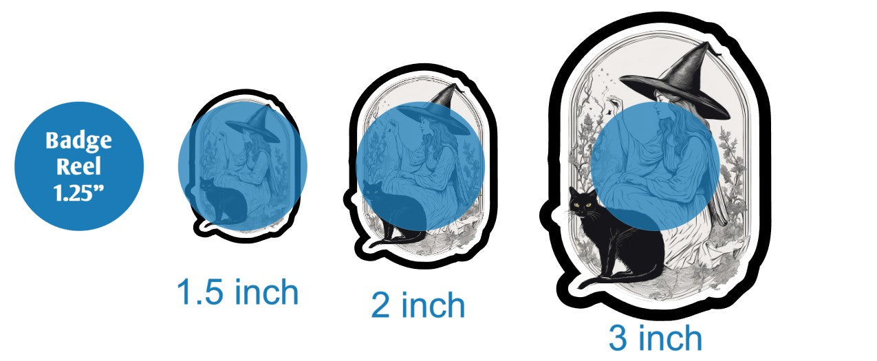 Vintage Witch and Cat - DECAL AND ACRYLIC SHAPE #DA02295