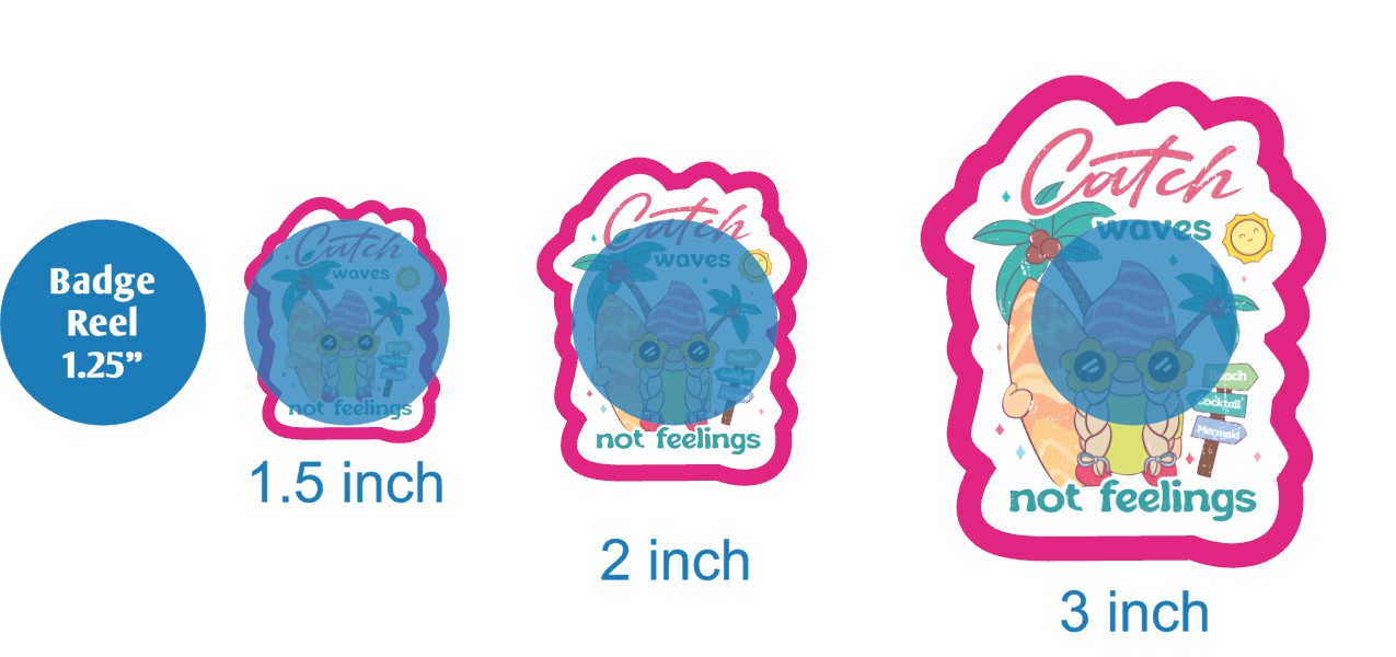 Catch Waves Not Feelings Gnome - DECAL AND ACRYLIC SHAPE #DA03647