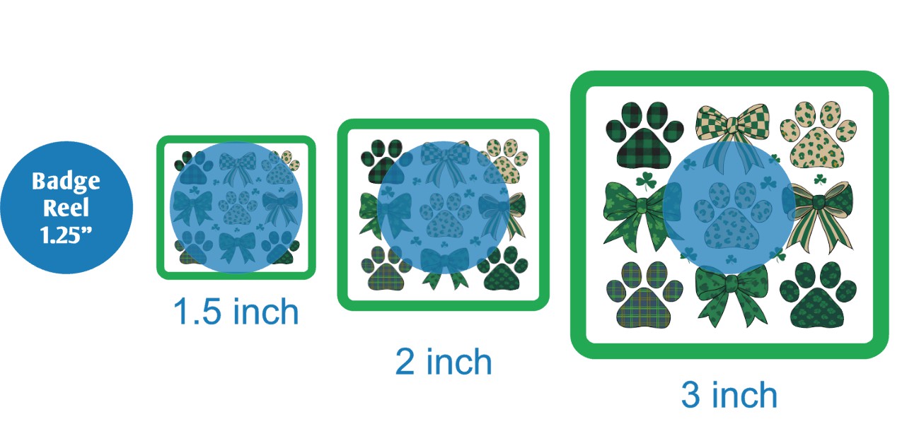 Coquette St Patricks Paws - DECAL AND ACRYLIC SHAPE #DA03591