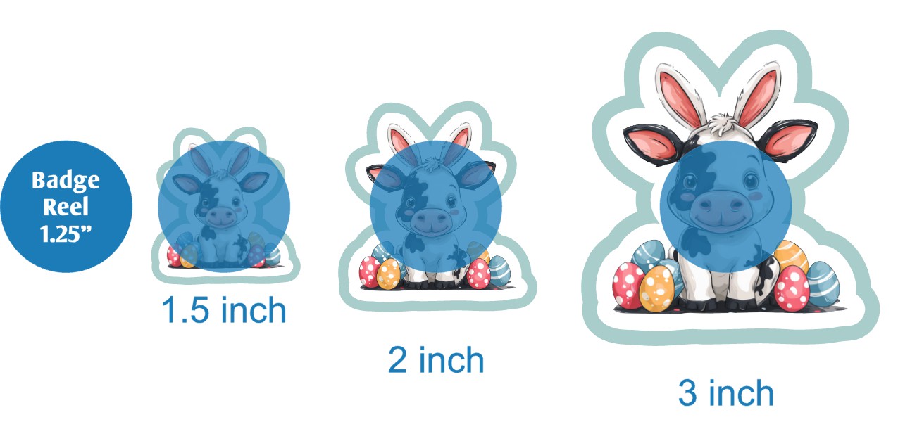 Cow Easter - DECAL AND ACRYLIC SHAPE #DA03615