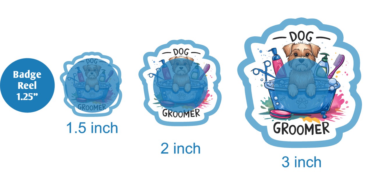 Dog Groomer - DECAL AND ACRYLIC SHAPE #DA03652