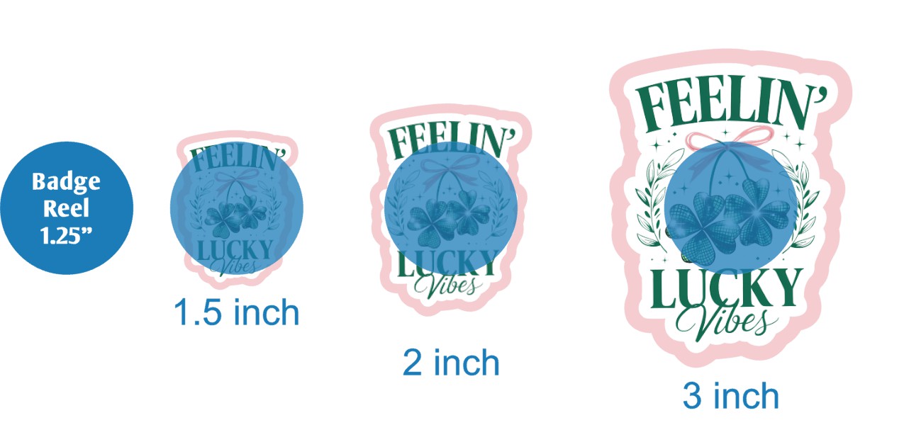 Feeling Lucky Vibes Dangle Shamrocks - DECAL AND ACRYLIC SHAPE #DA03594