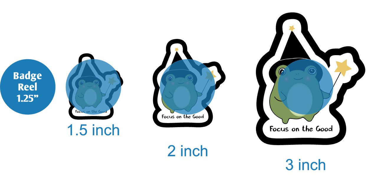 Focus on the Good Witch Frog - DECAL AND ACRYLIC SHAPE #DA03663