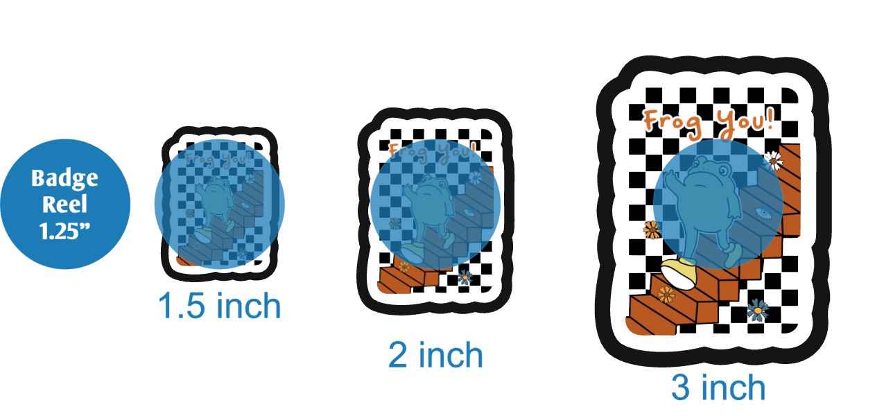 Frog You Checkered - DECAL AND ACRYLIC SHAPE #DA03664