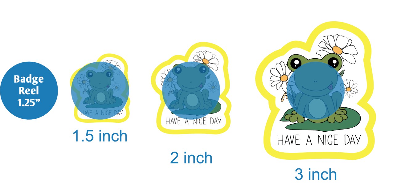 Have A Nice Day Frog - DECAL AND ACRYLIC SHAPE #DA03667
