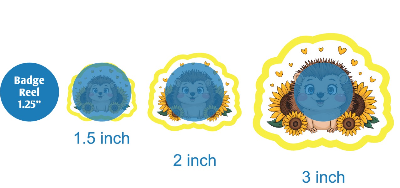 Hedgehog With Sunflowers - DECAL AND ACRYLIC SHAPE #DA03670