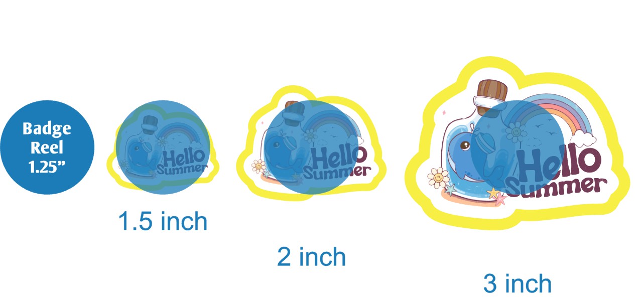 Hello Summer Whale in a Bottle - DECAL AND ACRYLIC SHAPE #DA03671