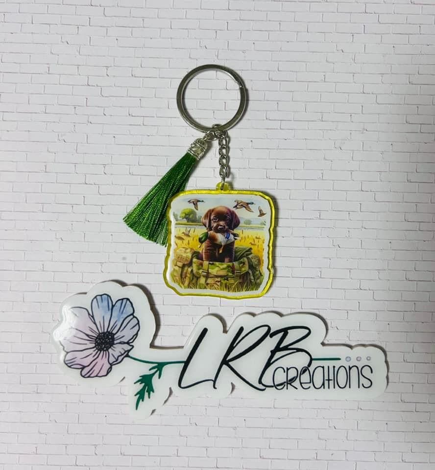 Hunting Puppy - DECAL AND ACRYLIC SHAPE #DA02399