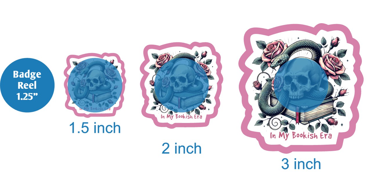In My Bookish Era Snake Skull - DECAL AND ACRYLIC SHAPE #DA03675