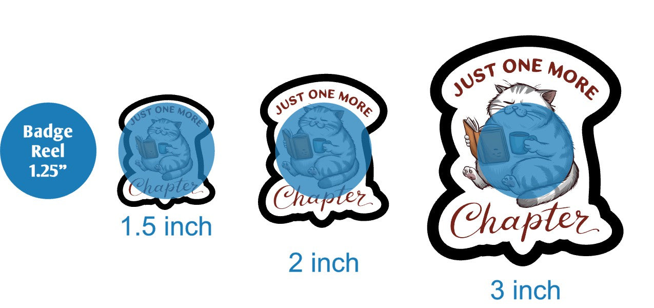 Just One More Chapter Cat - DECAL AND ACRYLIC SHAPE #DA03679