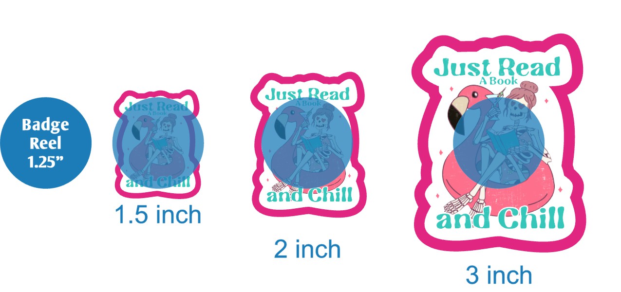Just Read a Book and Chill Skeleton Floatie - DECAL AND ACRYLIC SHAPE #DA03680