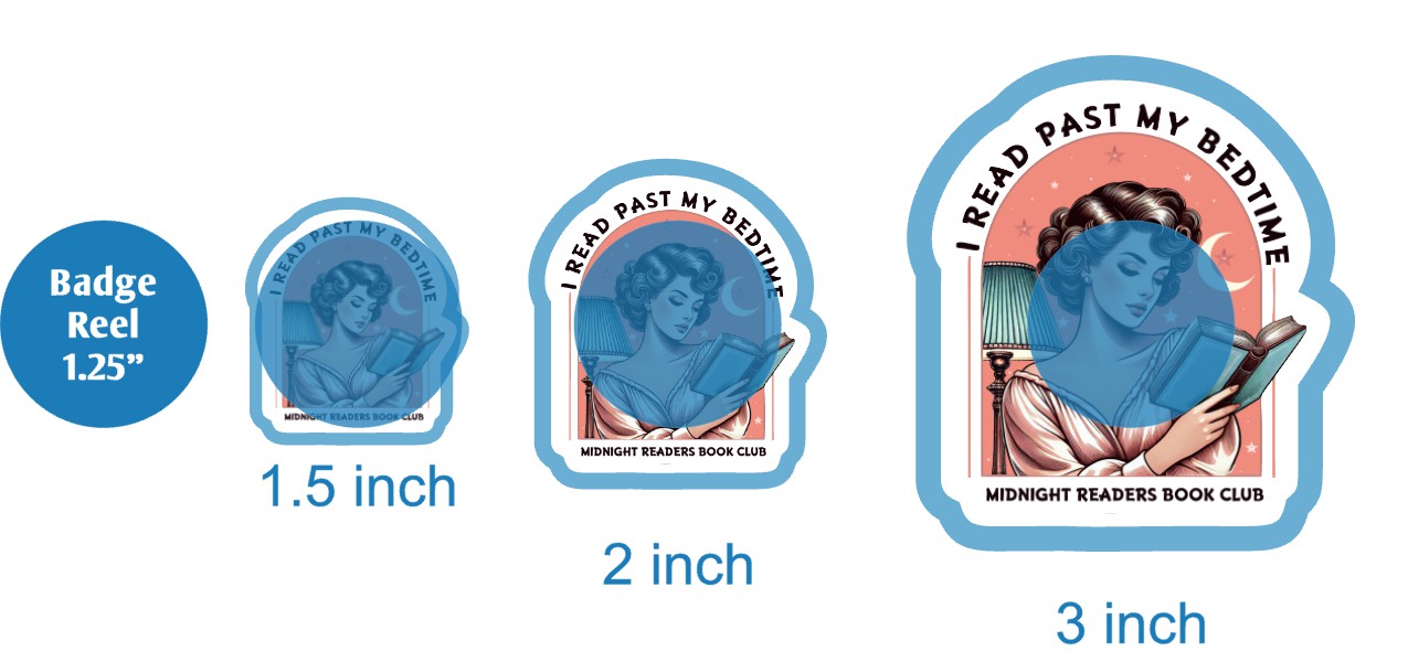 Midnight Readers Book Club - DECAL AND ACRYLIC SHAPE #DA03683
