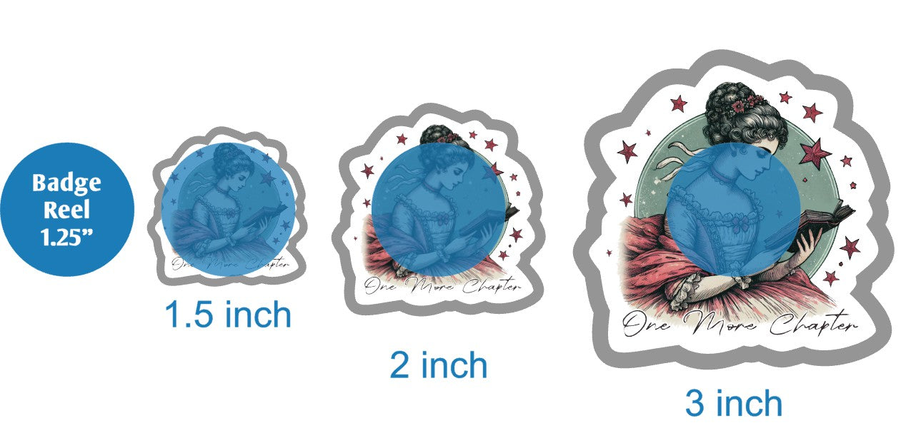 One More Chapter Antique Woman - DECAL AND ACRYLIC SHAPE #DA03685
