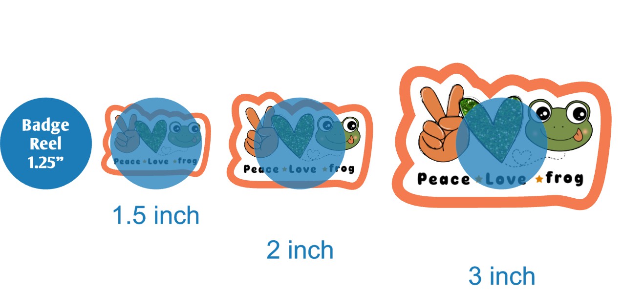 Peace Love Frog - DECAL AND ACRYLIC SHAPE #DA03686