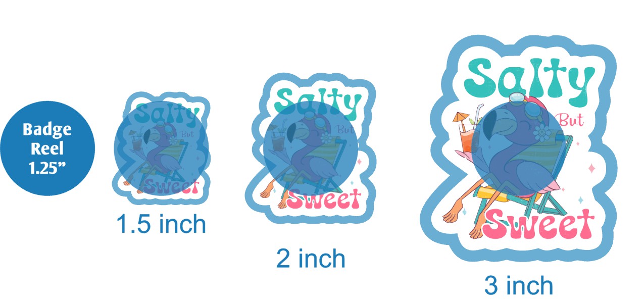 Salty But Sweet Flamingo - DECAL AND ACRYLIC SHAPE #DA03691